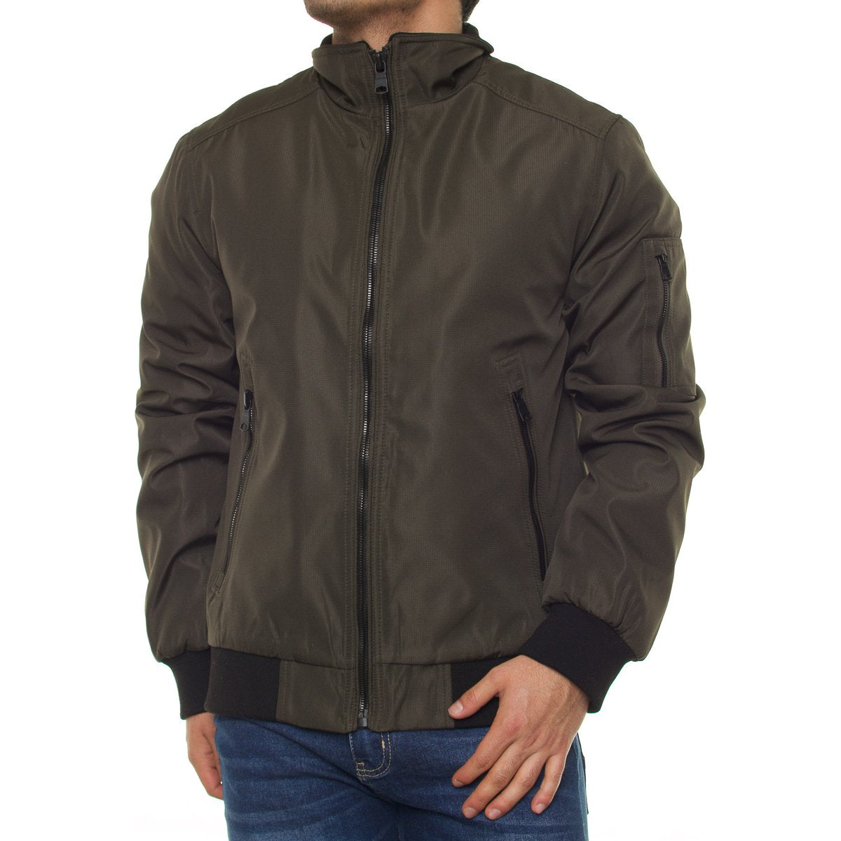 Men's Olive Bomber Jacket