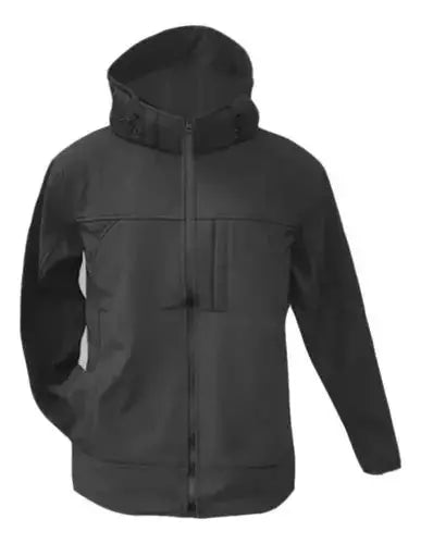 Men's Dark Grey Hooded Tech Jacket